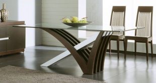 Glass Top Dining Tables With Wood Base - Ideas on Foter
