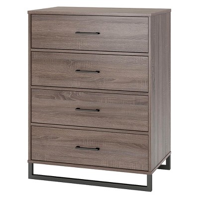 Mixed Material 4 Drawer Dresser Medium Brown - Room Essentials™ : Target