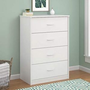 Amazon.com: Mainstays 4-Drawer Dresser White: Kitchen & Dining