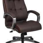 Boss Executive High Back Black or Brown Leather Plus Office Chair
