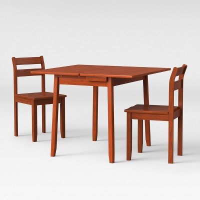 3pc Expandable Dining Set With Storage - Chestnut - Threshold™ : Target