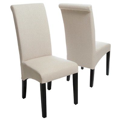 Morgan Fabric Dining Chairs - Scroll Pattern (Set Of 2