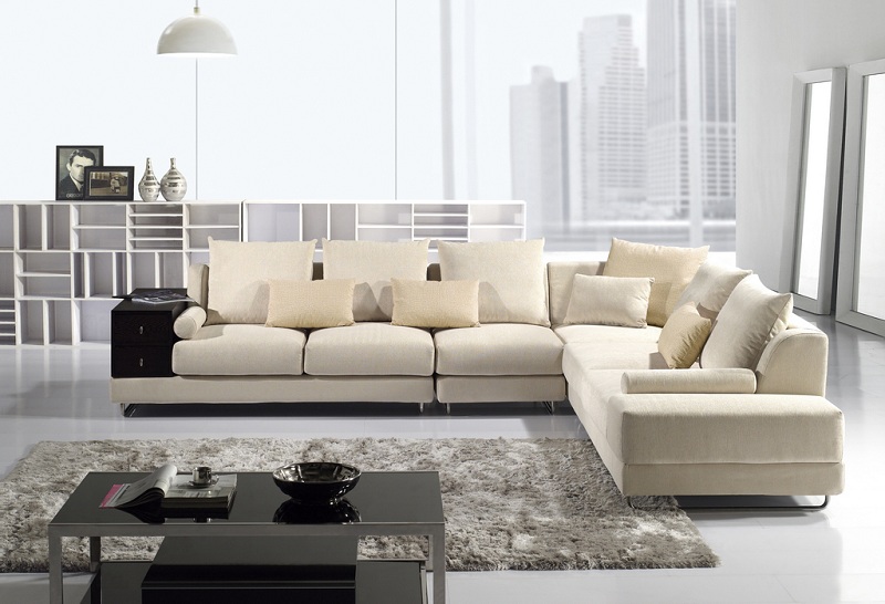 Modern Cream Fabric Sectional Sofa - Shop for Affordable Home