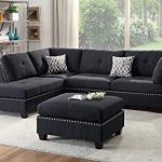 Amazon.com: Modern Contemporary Polyfiber Fabric Sectional Sofa and
