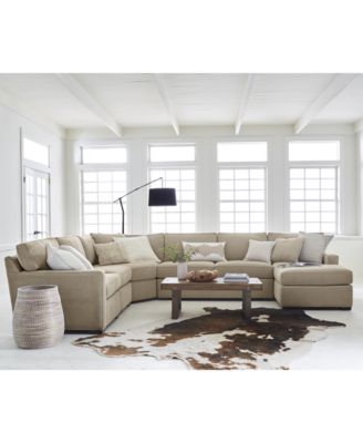 Furniture Radley Fabric Sectional Sofa Collection, Created for
