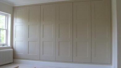 Love how these look like old fashioned paneled walls --- Fitted