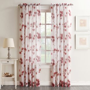 Floral Curtains & Drapes You'll Love | Wayfair