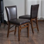 Shop Lane Bonded Leather Folding Dining Chair (Set of 2) by