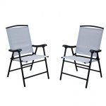 Amazon.com : SLN Outdoor Folding Lawn Chairs with Steel Frame