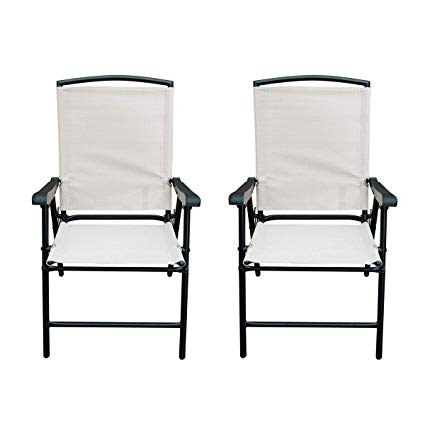 Amazon.com: SunLife Modern Outdoor Folding Lawn Chairs with Steel