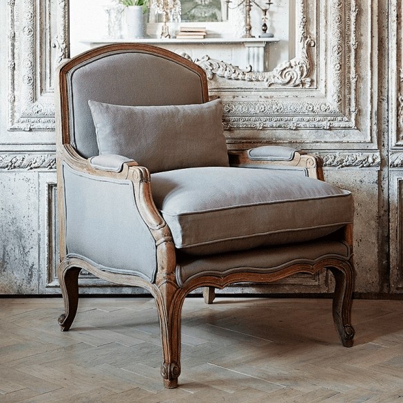 Chantelle French Armchair (Dove Grey) - Alison at Home