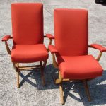 Vintage French Armchairs, 1960s, Set of 2 for sale at Pamono