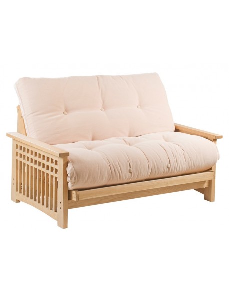 Akino Oak 2 Seat Futon Sofa Bed | UK wide delivery.