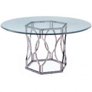 Modern & Contemporary 42 Inch Glass Top Dining Table | AllModern