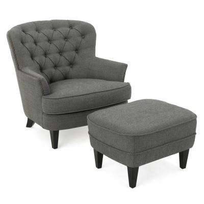 Tufted - Grey - Polyester - Accent Chairs - Chairs - The Home Depot