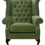Albury Wing Chair Sage Green, Leather Sofas, Traditional Sofas