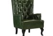 Olive Green Leather Chair | Wayfair