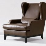 Leather armchair with armrests GREY | Leather armchair Grey
