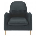 SMITHFIELD Dark grey luxury leather armchair | Buy now at Habitat UK