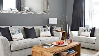 Chic grey living room with clean lines | Home Sweet Home. | Living