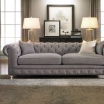 Francis Drake Chesterfield Grey Sofa | Haynes Furniture