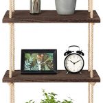 Amazon.com: Mkono Wood Hanging Shelf Wall Swing Storage Shelves Jute
