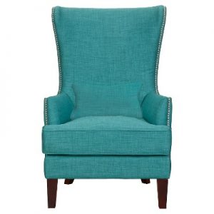 Karson High Back Upholstered Chair Teal - Picket House Furnishings