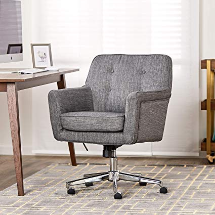 Amazon.com: Serta Style Ashland Home Office Chair, Twill Fabric