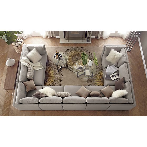 love this huge couch! Moda 9-Piece Sectional Sofa in Sectional Sofas
