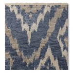 River Ikat Hand Knotted Rug, Blue/Grey | Williams Sonoma