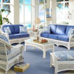 White Rattan and Wicker Living Room Furniture Sets | Living Room