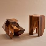 Puzzle-Like Wooden Stools : traditional Japanese furniture design