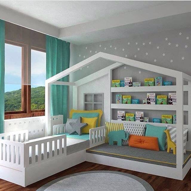 Cool kids bedroom set up | Books World