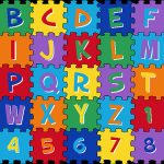 Mybecca Kids Rug Alphabet Puzzle 3' X 5' ABC Learning Carpet (39