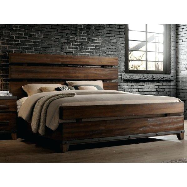 King Sized Bed Modern Rustic Brown King Size Bed Forge King Size Bed