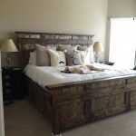 Kind size bed | Wood Projects | Pinterest | Farmhouse bedroom