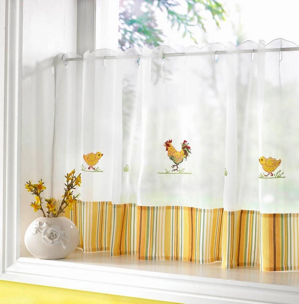 Kitchen curtains - modern interior design ideas