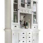 Amazon.com: NovaSolo Halifax Pure White Mahogany Wood Hutch Cabinet