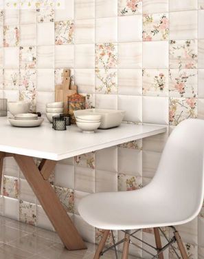 Spanish Kitchen Tiles Ceramic Elysian Beige+Decor 150x150