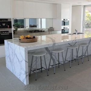 Calacatta Carrara White Marble Counter Top/Kitchen Tops/Natural
