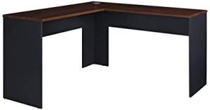 Amazon.com: Ameriwood Home The Works L-Shaped Desk, Cherry: Kitchen
