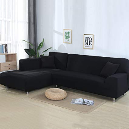 Amazon.com: cjc Universal Sofa Covers for L Shape, 2pcs Polyester