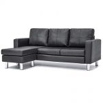 Amazon.com: Best Choice Products Faux Leather L-Shape Sectional Sofa
