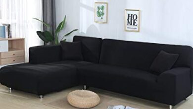 Amazon.com: cjc Universal Sofa Covers for L Shape, 2pcs Polyester