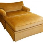 Large Chenille Club Chair and Ottoman - $4,149 Est. Retail - $1,245