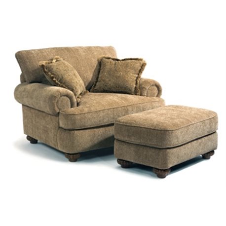 Patterson Fabric Chair & Ottoman - Eaton Hometowne Furniture