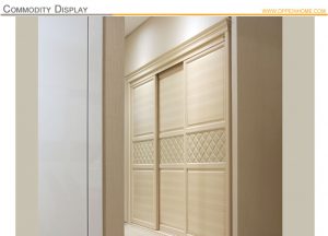 Product factory OPPEIN Latest Built in Sliding 3 doors Bedroom