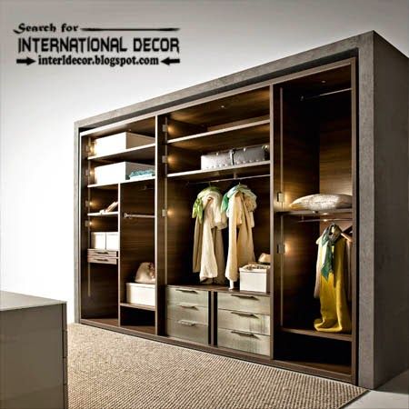 Latest Wardrobe systems with lighting ideas, closet designs for