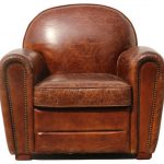 Pasargad Genuine Leather Paris Club Chair - Transitional - Armchairs