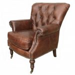 Lauren Leather Tufted Club Chair